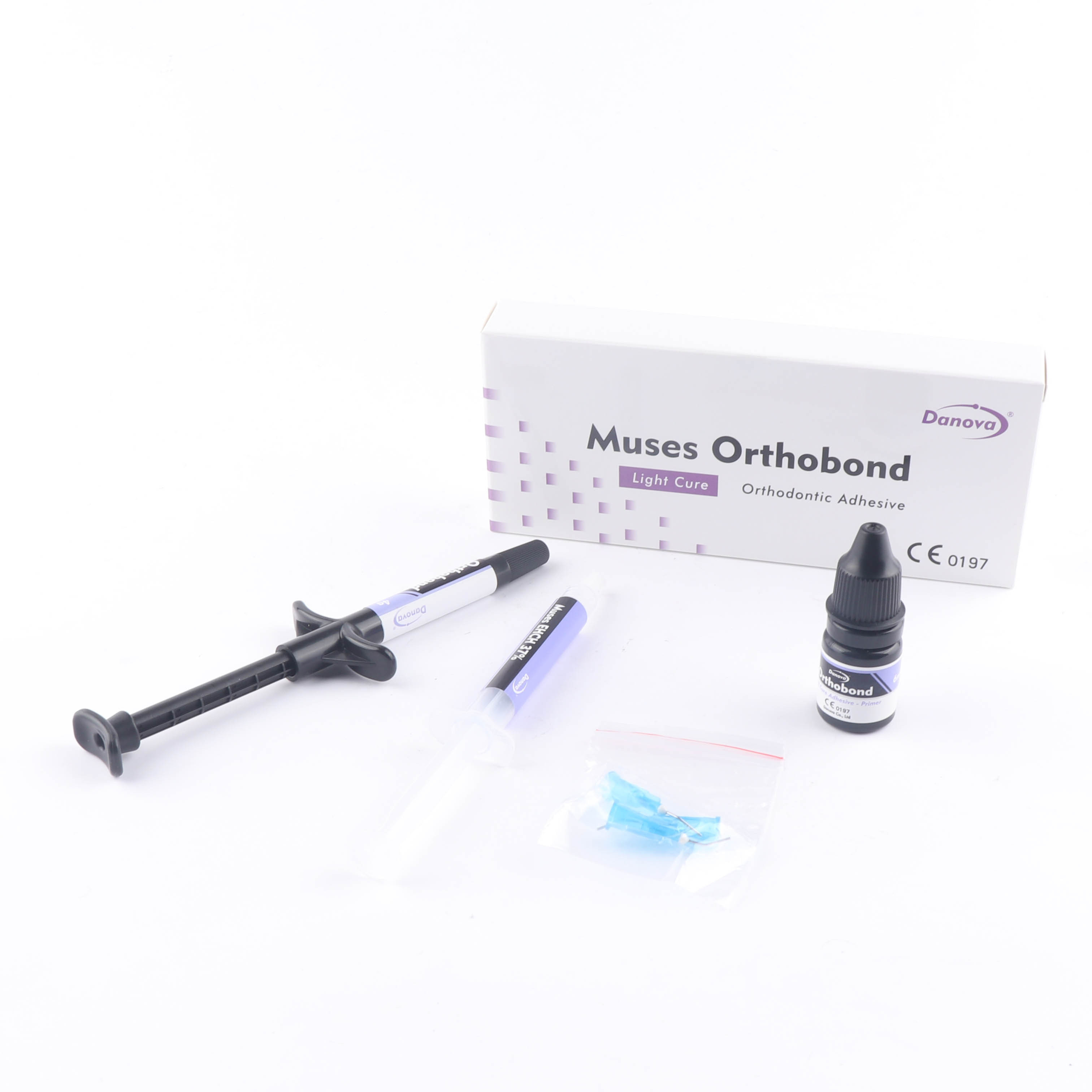 Dental orthodontic light cure composite kit bonding orthodontic bracket box