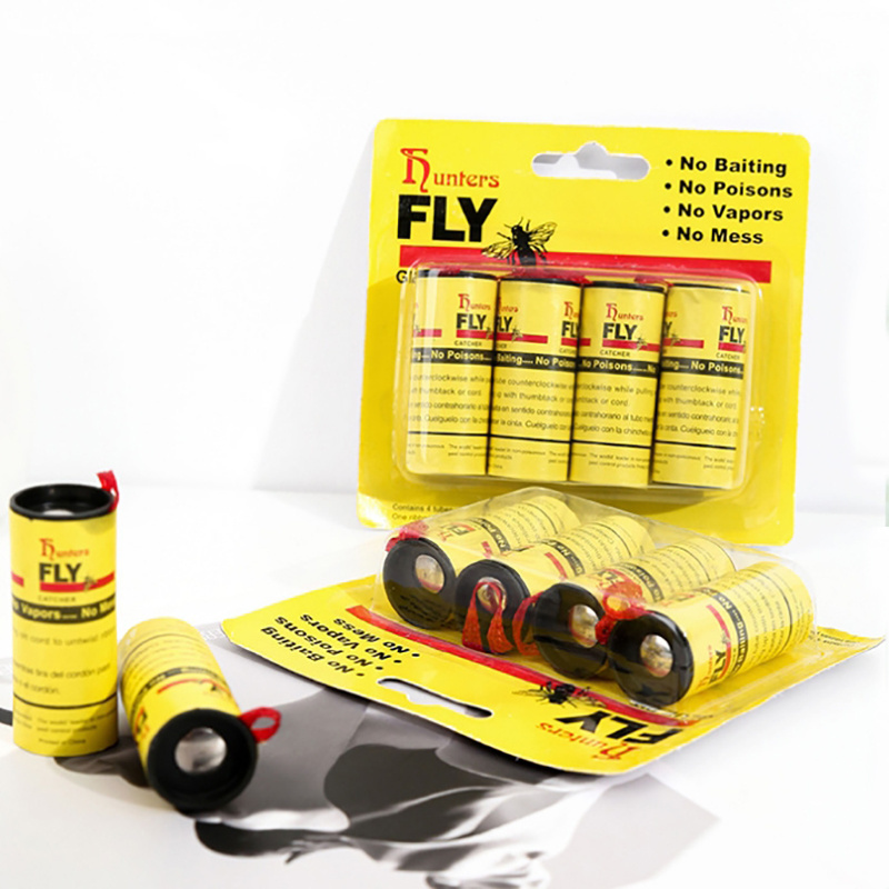 4 Rolls Sticky Fly Paper Eliminate Flies Insect Bug Home Glue Paper Catcher Trap Fly Bug Mosquito Killer