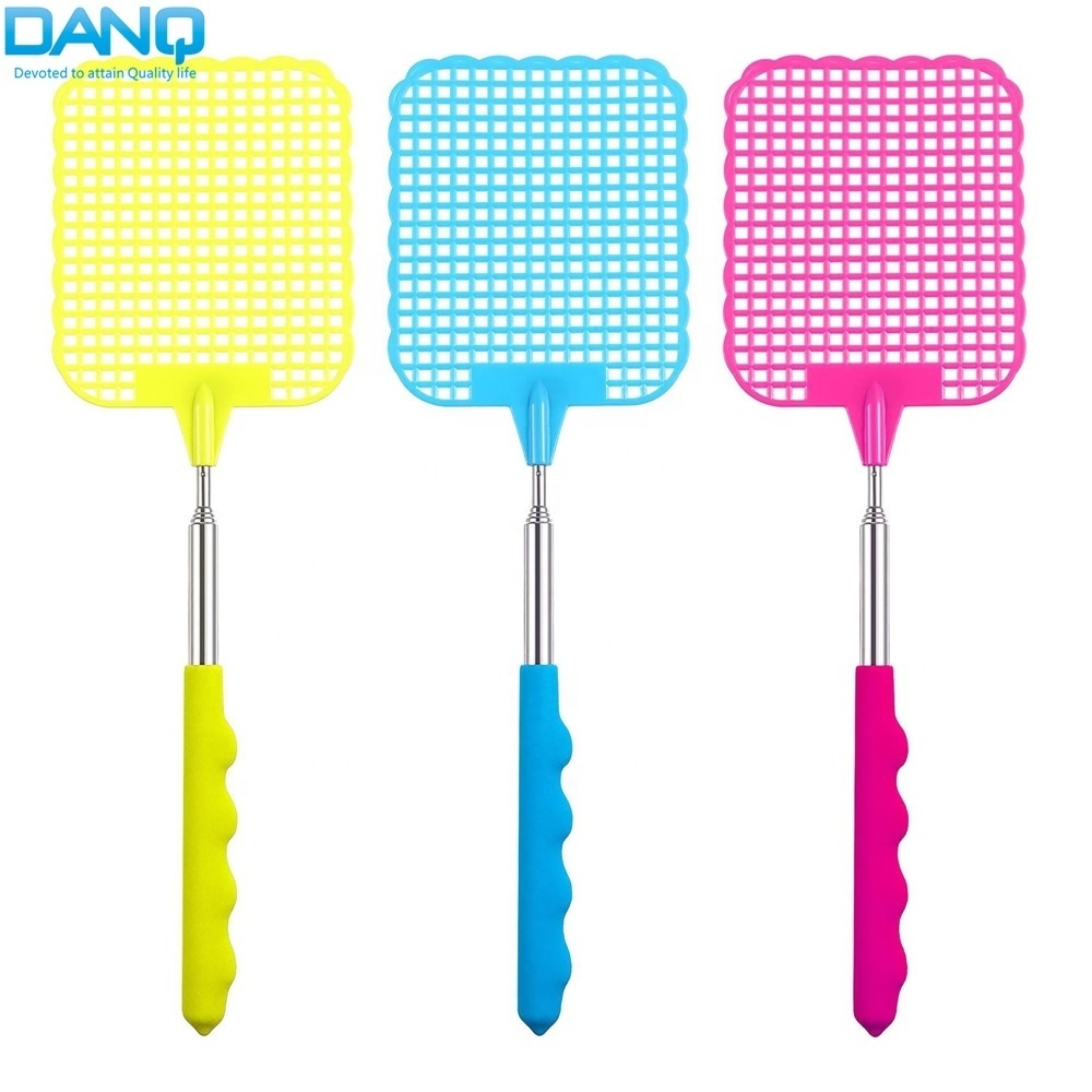 DANQ TFS01 Retractable Handle Durable Plastic Fly Swatter Extendable Fly Catcher Telescopic Insect Pest Control