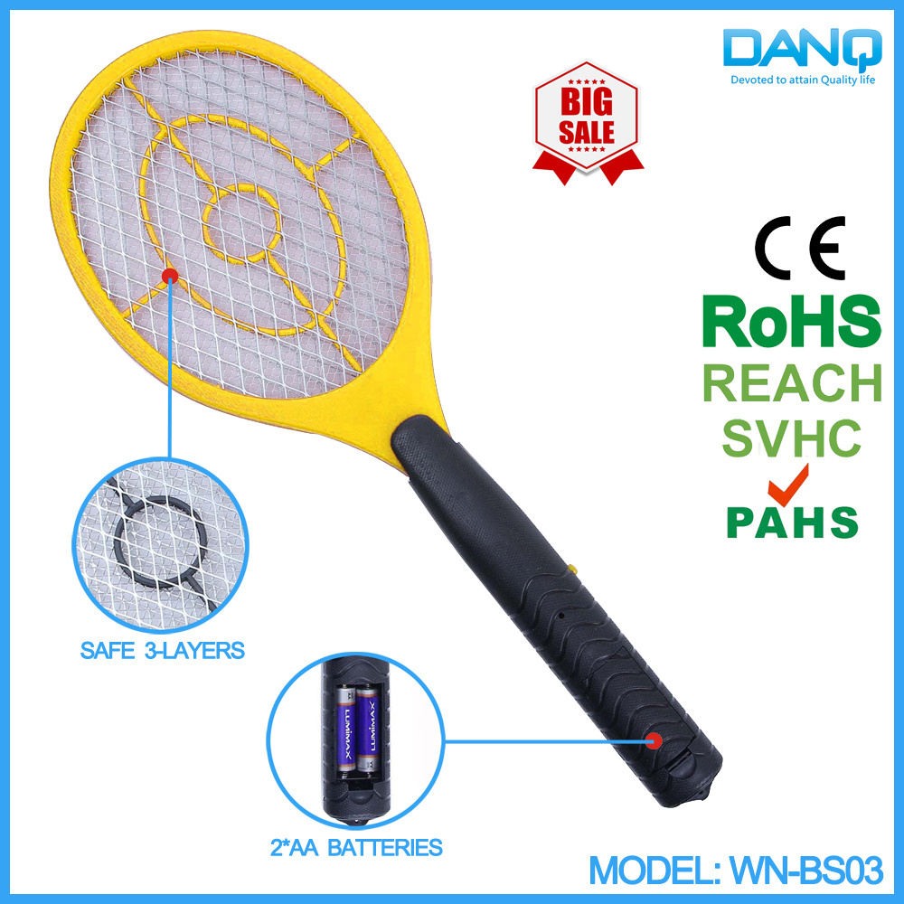 BS03 AA Battery Operated Electronic Mosquito Bat with CE&RoHS