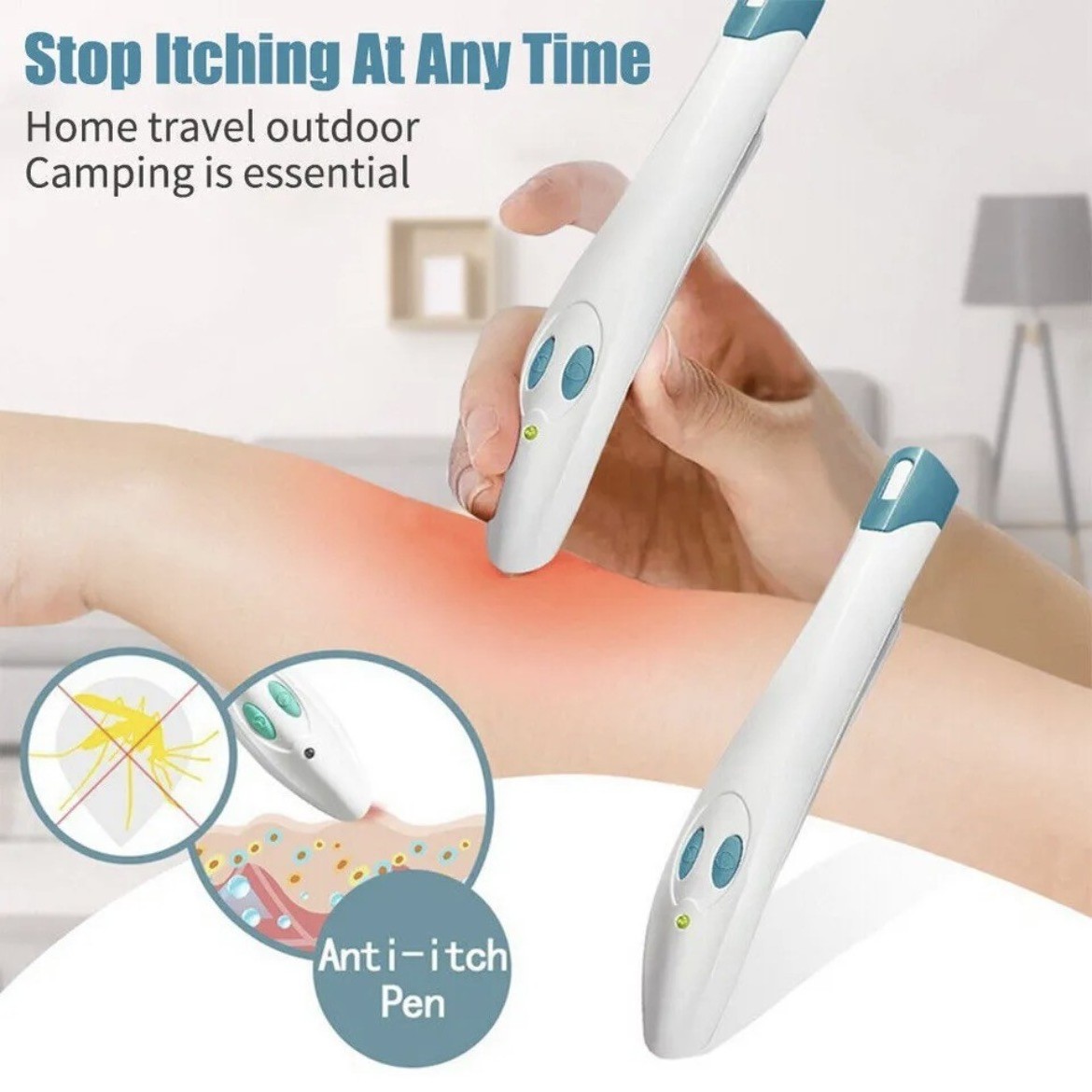 2024 New Design After Bite Away Insect Mosquito Bite Electronic Heat Relief Anti Itch Pen Ease mosquito bites