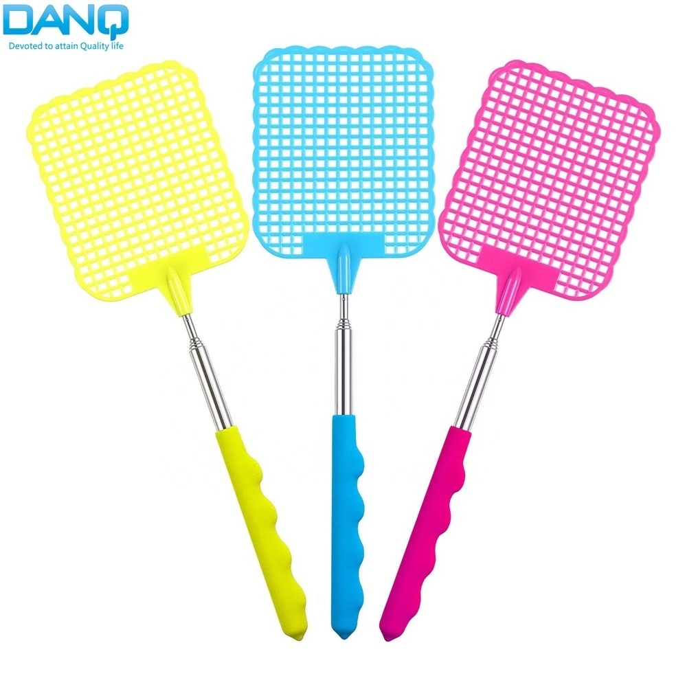 DANQ TFS01 Retractable Handle Durable Plastic Fly Swatter Extendable Fly Catcher Telescopic Insect Pest Control