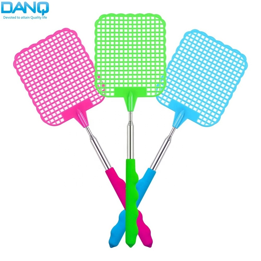 DANQ TFS01 Retractable Handle Durable Plastic Fly Swatter Extendable Fly Catcher Telescopic Insect Pest Control