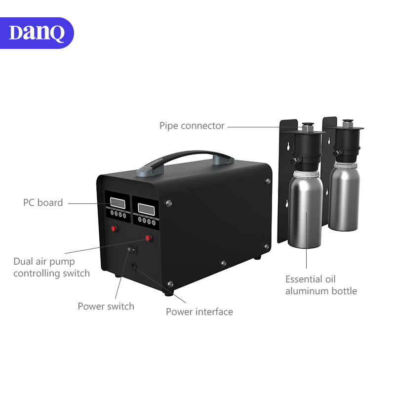 Strong power large area diffusion system aroma machine scent freshener air purifier for HVAC system