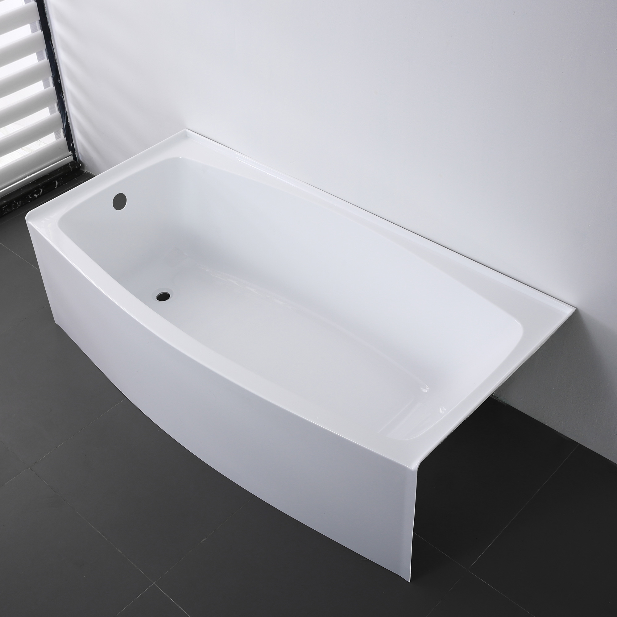 100% acrylic and reinforced FRP Popular north America standard 3-wall alcove bathtub/skirt bathtub 60x36 inch