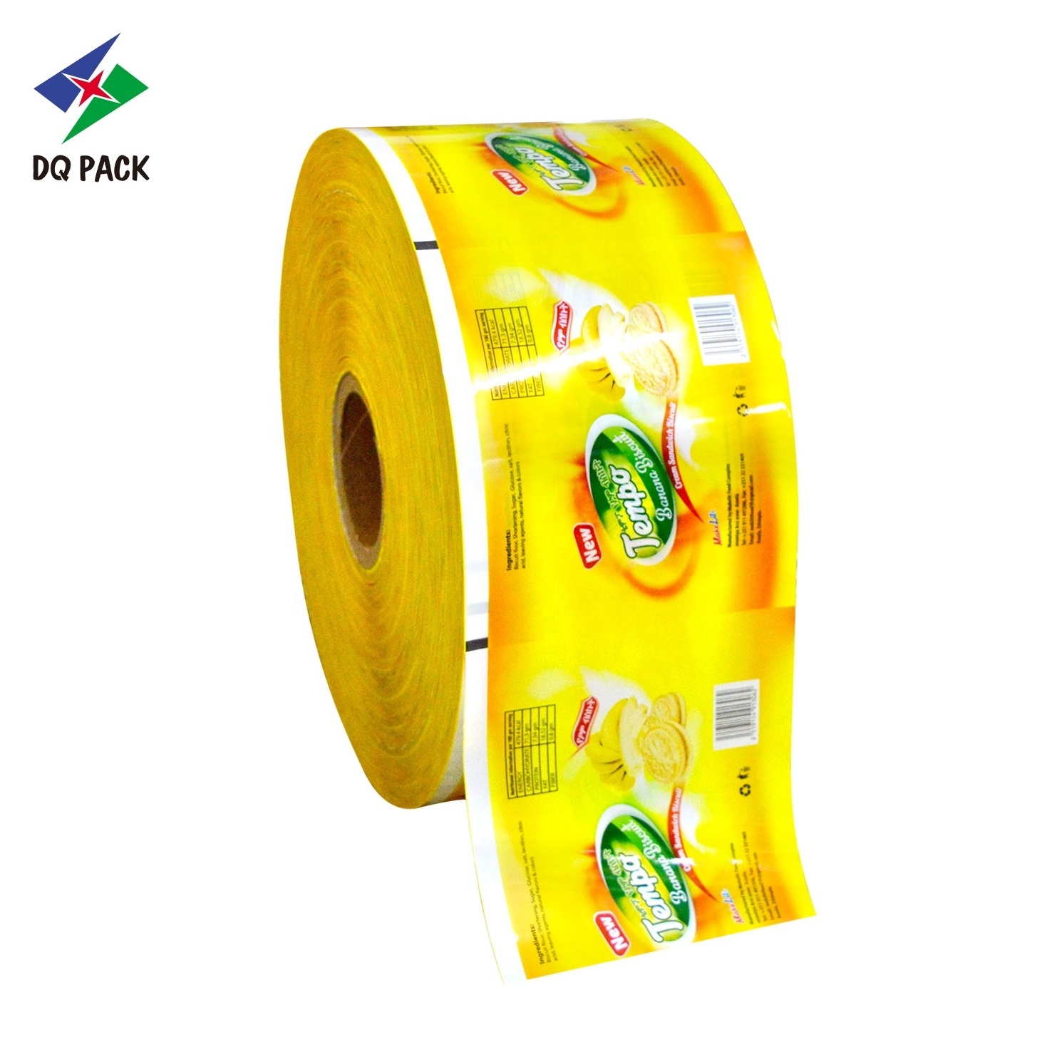 GUANGDONG DANQING Custom Printing Supplier Plastic Flexible BOPP Lamination Packaging Film Biscuit Wrapper Film