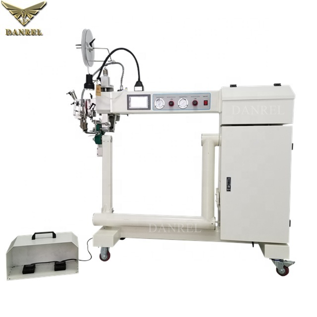 How to Produce Rib Boats Industrial Hot Wedge PVC Welding Sewing Hot Air Heat Sealing Seaming Machine for Rubber Fabric