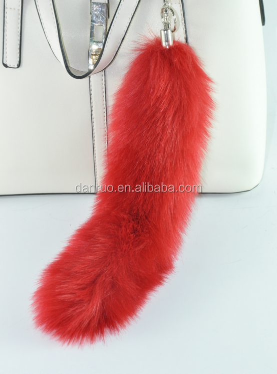 Wholesale Faux Fur Tail For Holiday Cosplay Wedding Party Faux raccoon Fur Tails