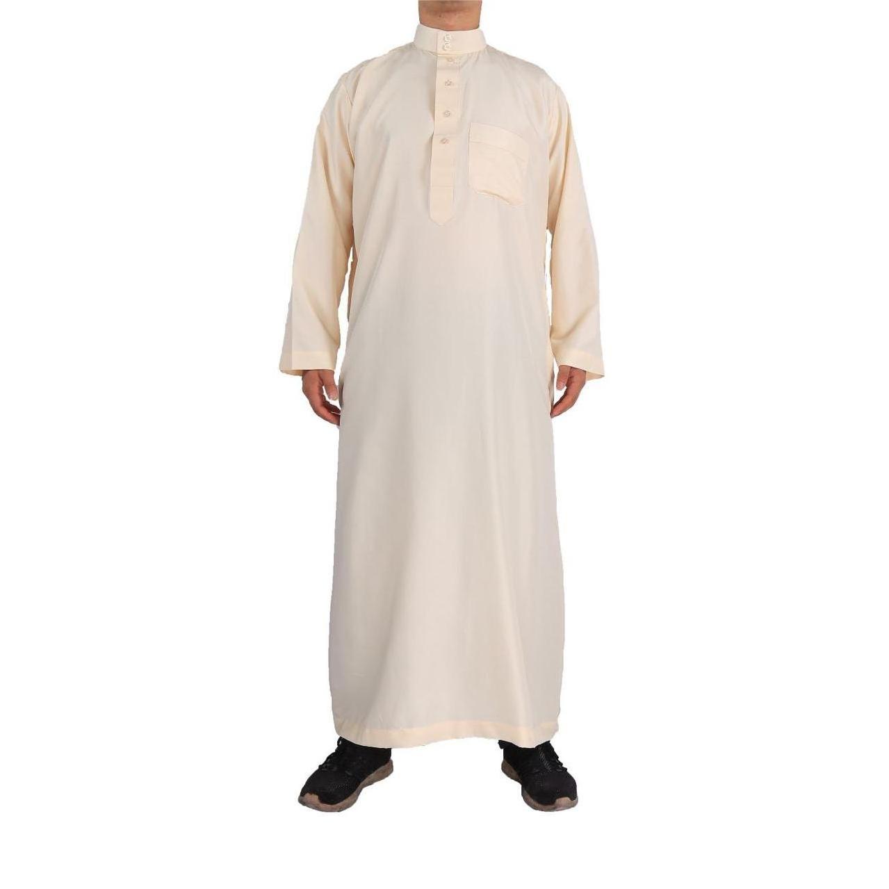 Wholesales Qatar Style Muslim Robes Cheap Qatar Style Robes Islamic Wear Muslim Clothing