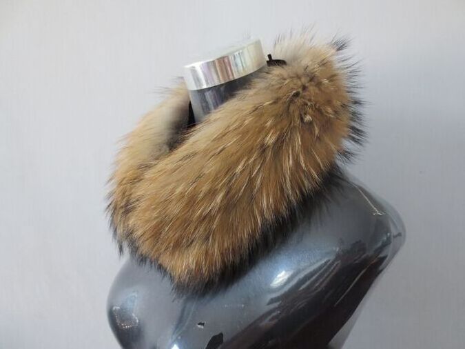 Top Quality Collar Accessories Natural Raccoon Large Fur Collar / 2016 Factory Price Fur Trim/