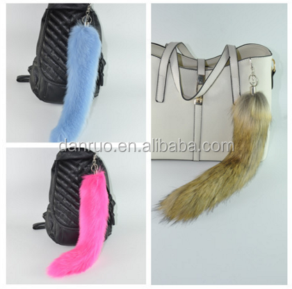 Wholesale Faux Fur Tail For Holiday Cosplay Wedding Party Faux raccoon Fur Tails