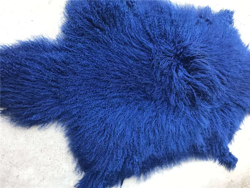 Real Tibetan Lamb Rug Goat Skin Blanket Sheep Skin Curly Fur