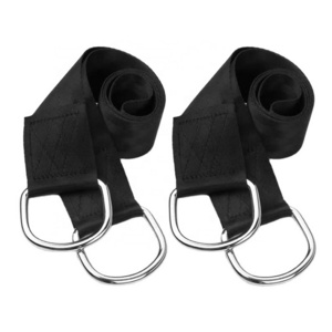 Custom Webbing Strap With D Rings Buckle Tree Swing Hanging Kit Heavy Duty Hanging Straps Perfect for sport and hammock swings