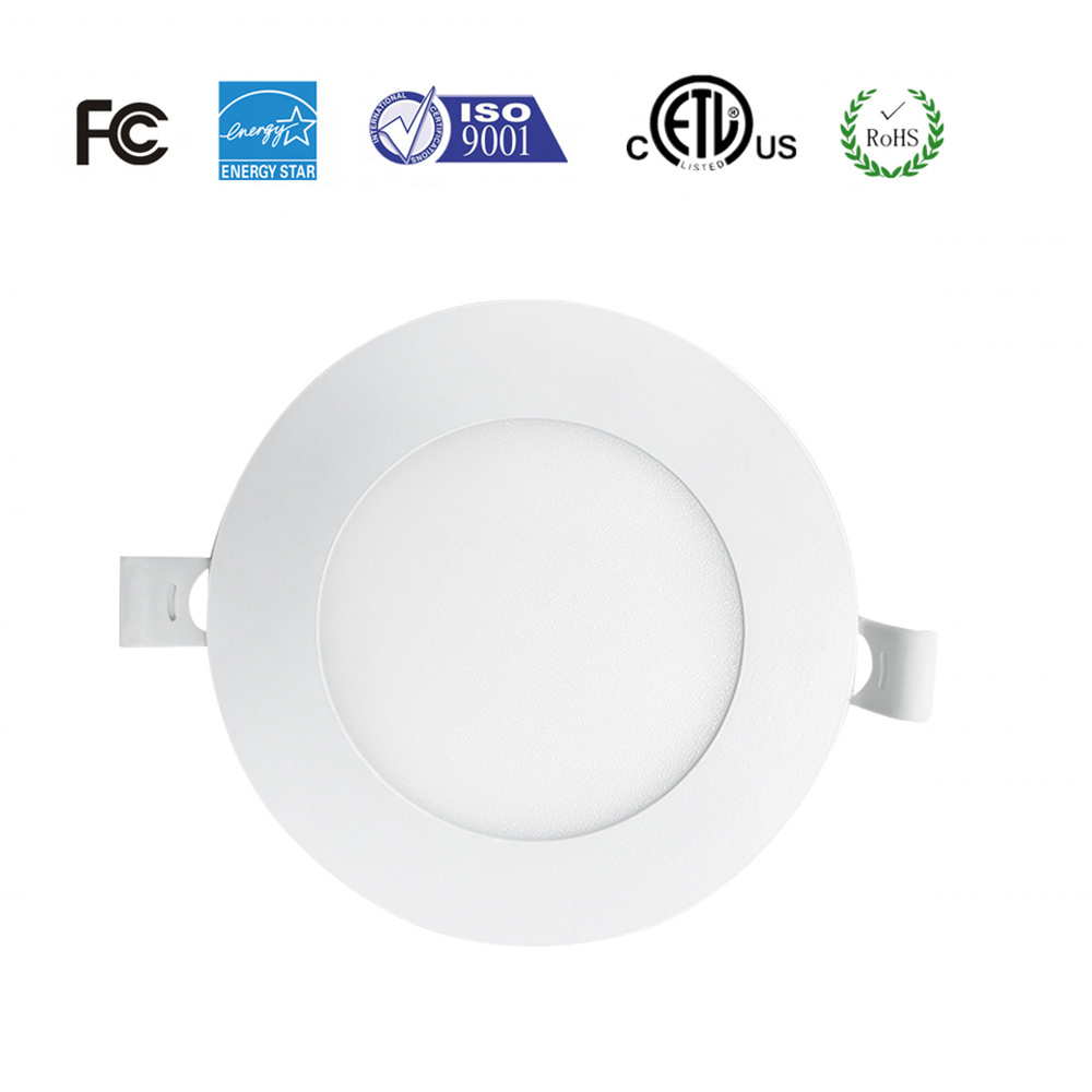 ETL CE intertek standard led recessed lighting  6 inch  12w dimmable slim led panel light