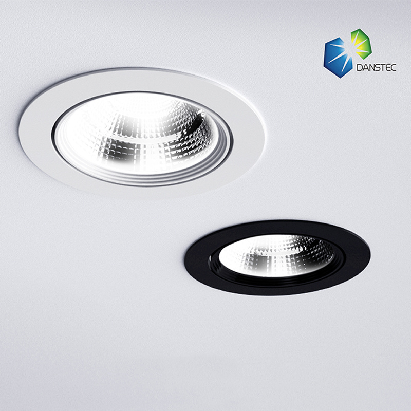 5watt downlight Recessed Cob Adjustable Ceiling Down Lamp Aluminum Plastic Indoor anti-glare Led High Lumen Spotlights