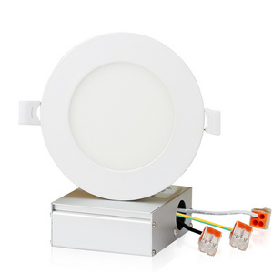 ETL T24  FCC 347V 277V 4 inch 9W 750lm LED Recessed Low Profile Slim Panel Light