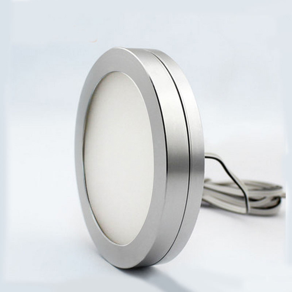 Hot Selling 2 Packs 12V Kitchen Closet Surface Mounted Stick able LED Cabinet Puck Light