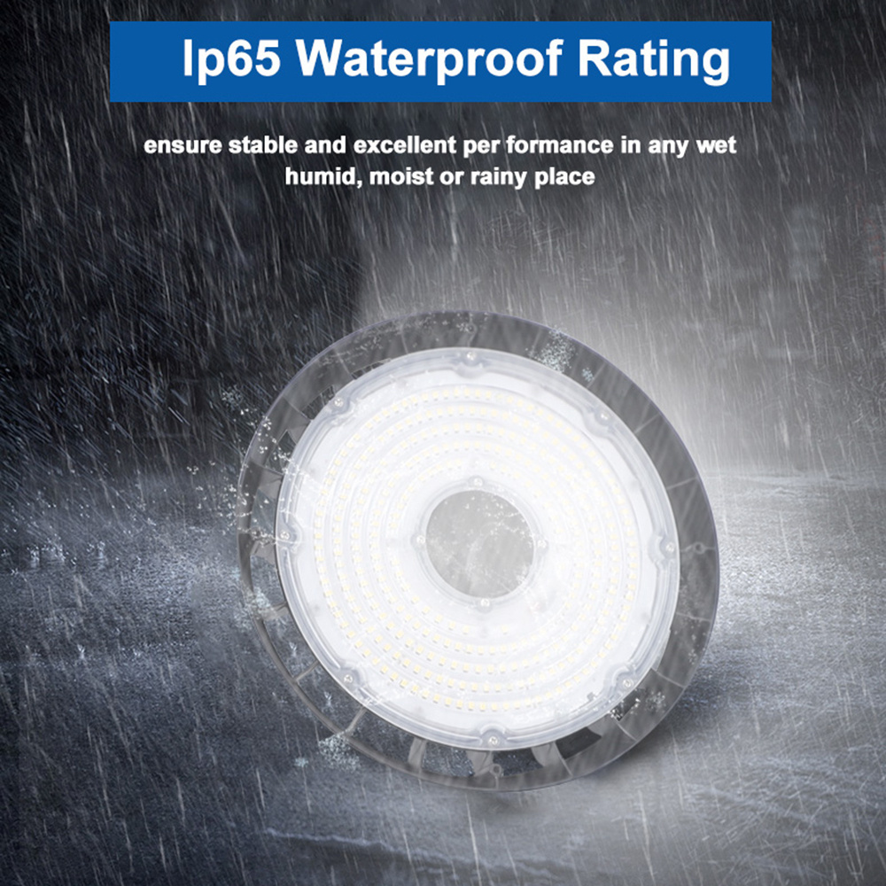 0-10V Dimmable Intelligent Light Fixture CCT Selection 150W Waterproof LED UFO High bay Light with CE ETL RoHS