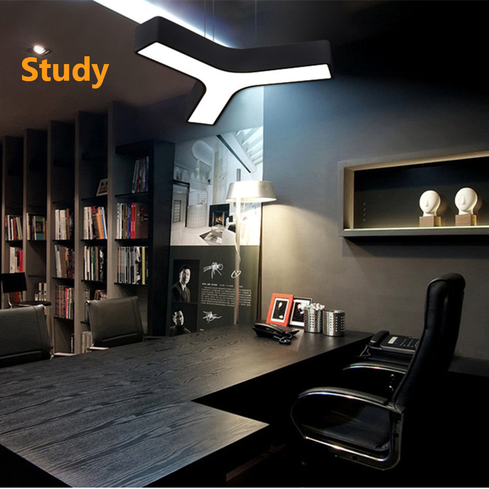 High Quality Architectural Lamp 60/90/120cm Ceiling Pendant Black Light Y-shaped Pendant Lighting Fixture