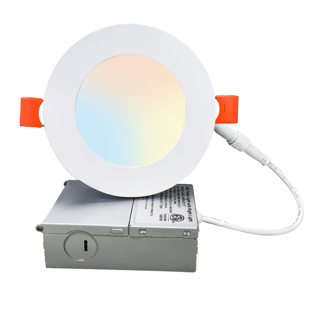 0nline Hot Sale CCT Selectable Cozy Light at Midnight Recessed 4 inch 9W Slim Panel Light with Night Mode