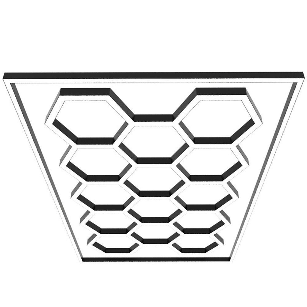 Hexagonal LED Honeycomb Auto Car Repair Wash Equipment Luminaire 680W LED Washing Car Lights