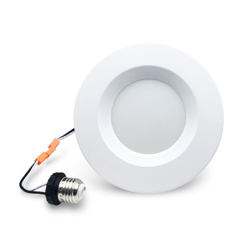 5in 6in Integrated LED White New Construction Remodel Recessed Light Trim with Adjustable Color Temperature Retrofit Light