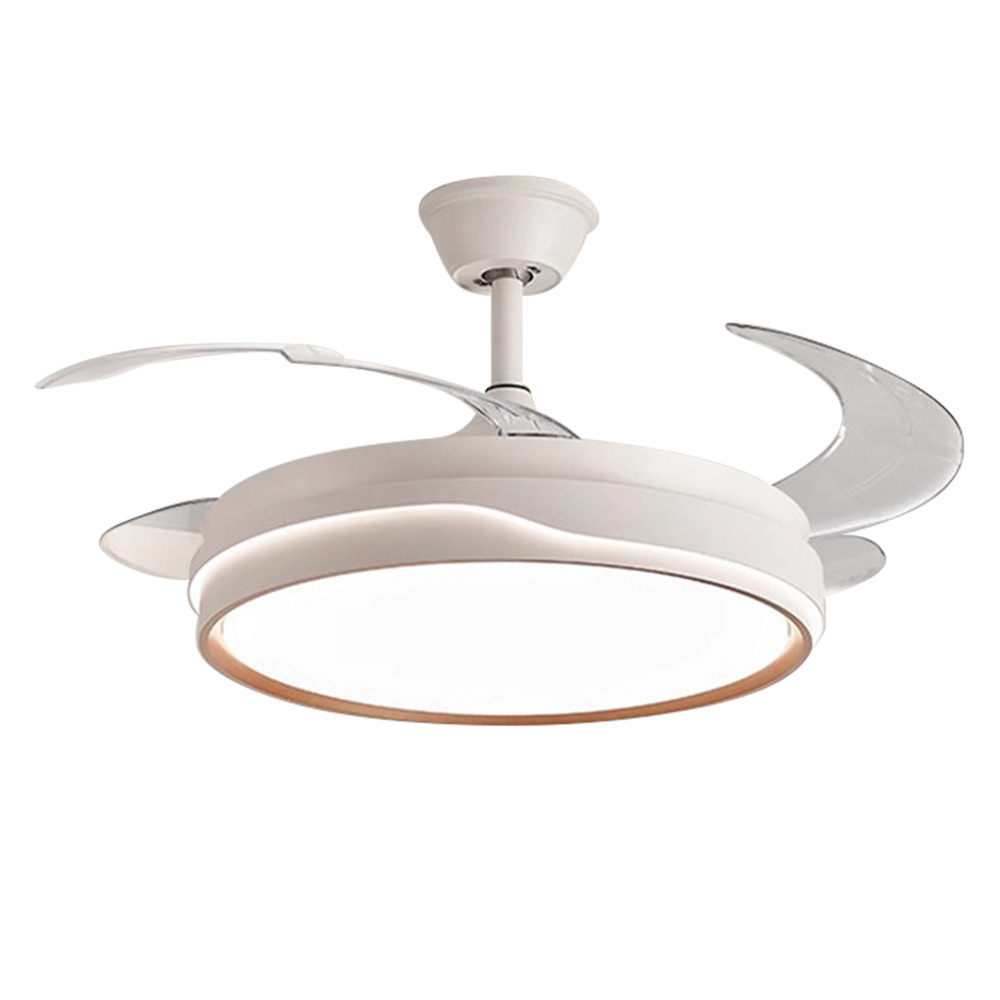 Smart Furniture Integrated Blowing Lighting Intelligent Timing Remote Control 3-blade Ceiling Fan Light