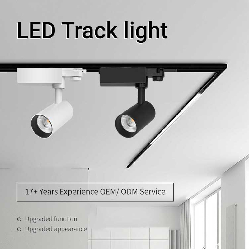 Smart Dimmable  CCT Selectable CRI 90 Magnetic Rail Lighting 20 Watt  LED Track Spot Light for Jewelry Shop Lounge Restaurant