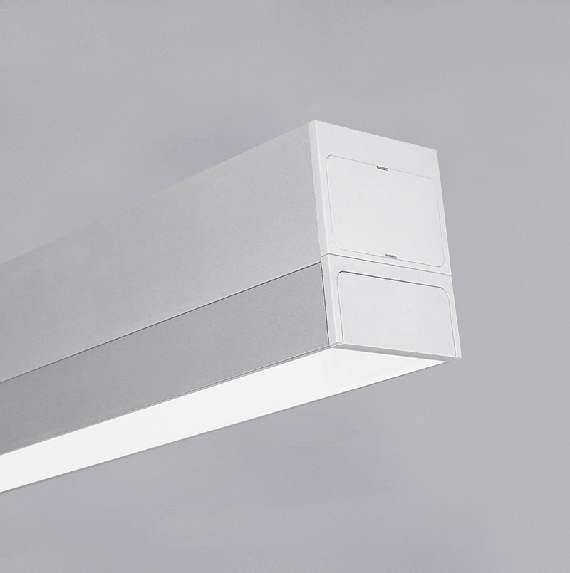 Minimalist Design Construction Remodel Indoor Ceiling Lights Low EMF 4ft White Finish Dimming LED Linear Down Light