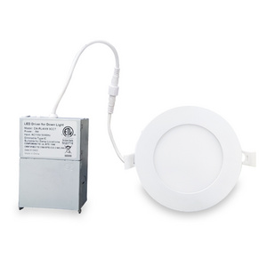 CCT 4'' tunable  round led ceiling downlight  slim flat recessed led panel light with junction box