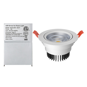 5watt downlight Recessed Cob Adjustable Ceiling Down Lamp Aluminum Plastic Indoor anti-glare Led High Lumen Spotlights