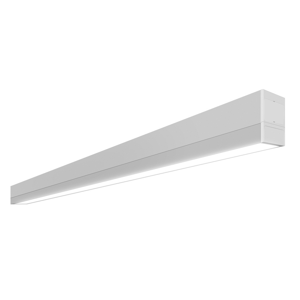 Minimalist Design Construction Remodel Indoor Ceiling Lights Low EMF 4ft White Finish Dimming LED Linear Down Light