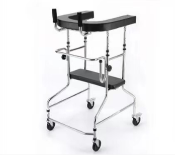 Anti rollover 4/6 wheels adult standing frame hemiplegia rehabilitation equipment women and men leg training walking aid walkers