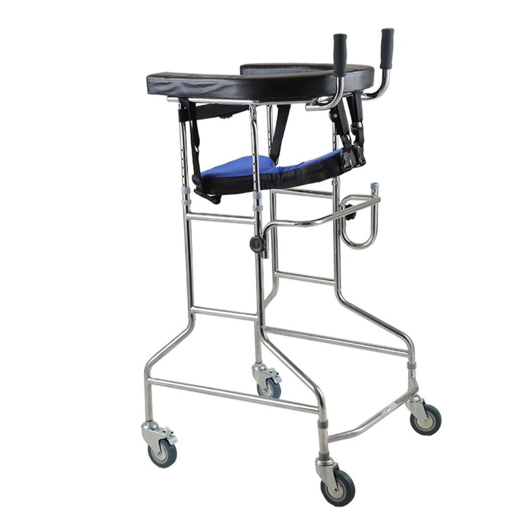 Wheels Elderly Disabled Axillaris Cerebral palsy Walking Aid Stand Patient Hemiplegia Walker for Disabled People