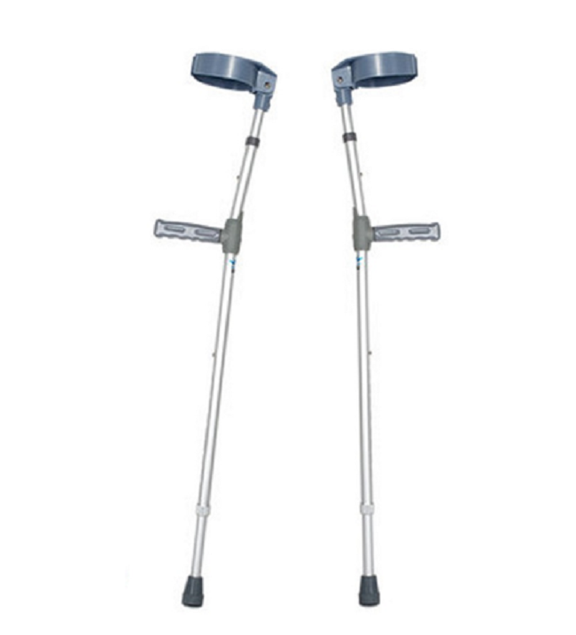 Height Adjustable Disabled Aluminum Elbow Crutch Lightweight Cane Walking Stick For Disabled