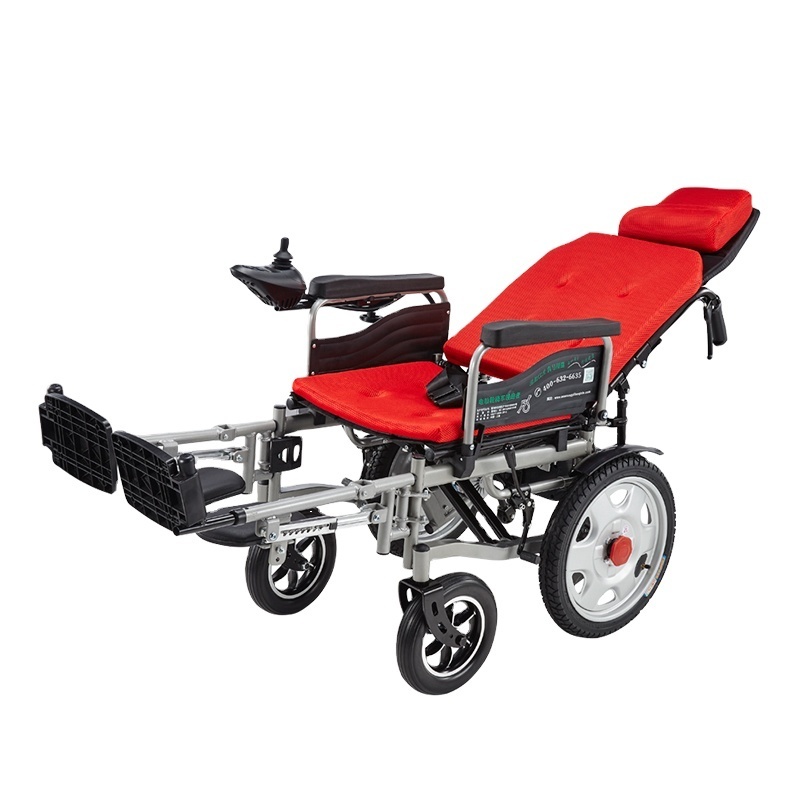 Factory Wholesale Handicapped Reclining Wheel Chair Lying Down Electric Wheelchair