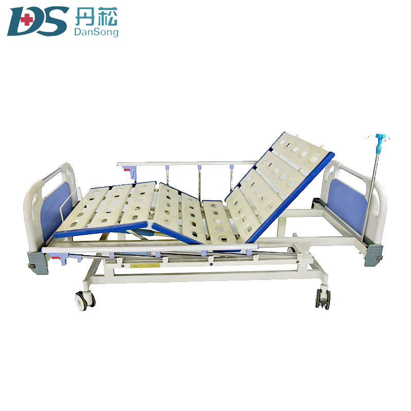 High-low Adjustable Medical Patient Bed Manual 2 Function Hospital Bed for Clinic Hospital