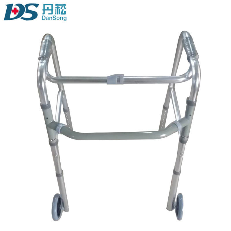 Foldable Adult Physical Therapy elder standing walker with castors