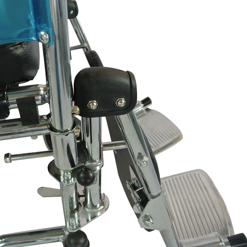 Lightweight big tires adjustable wheelchair stretcher with toilet