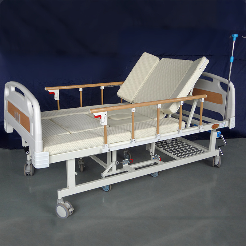 Hospital Equipment metal wheelchair hospital bed for disabled people