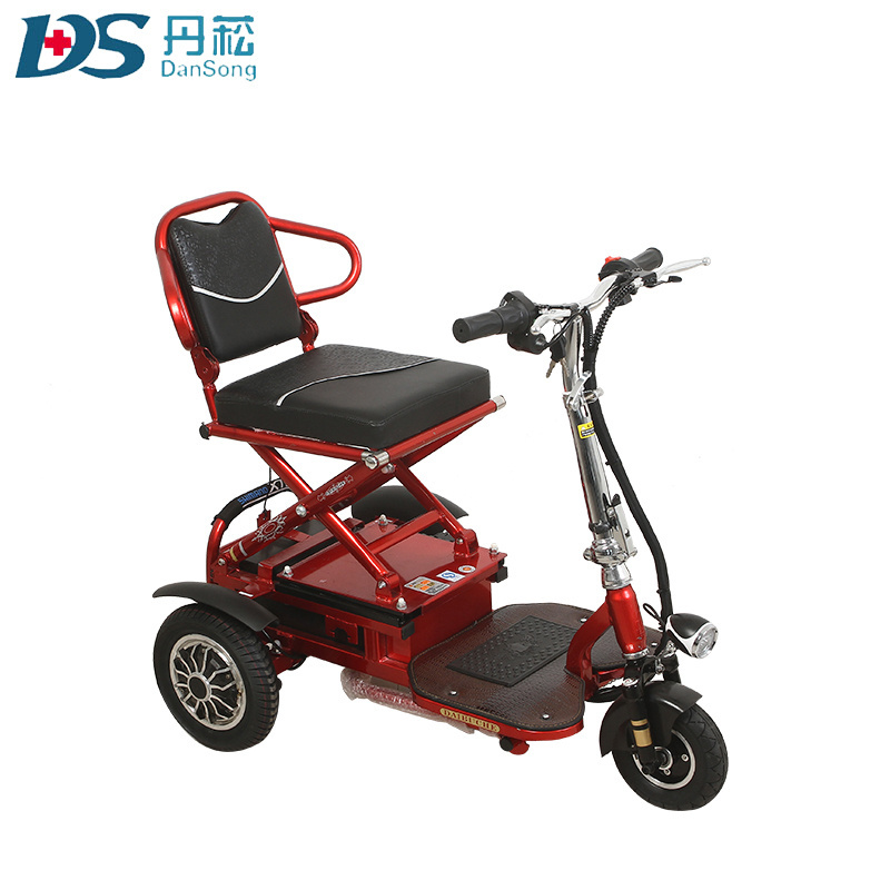 Adult folding electric three wheel scooter for sale