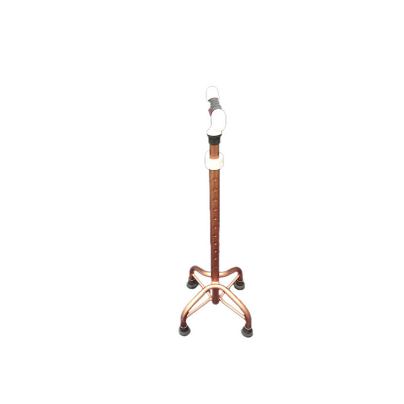 Folding four-legged walking stick walking cane with cane tips, elder forearm crutches