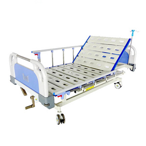 High-low Adjustable Medical Patient Bed Manual 2 Function Hospital Bed for Clinic Hospital