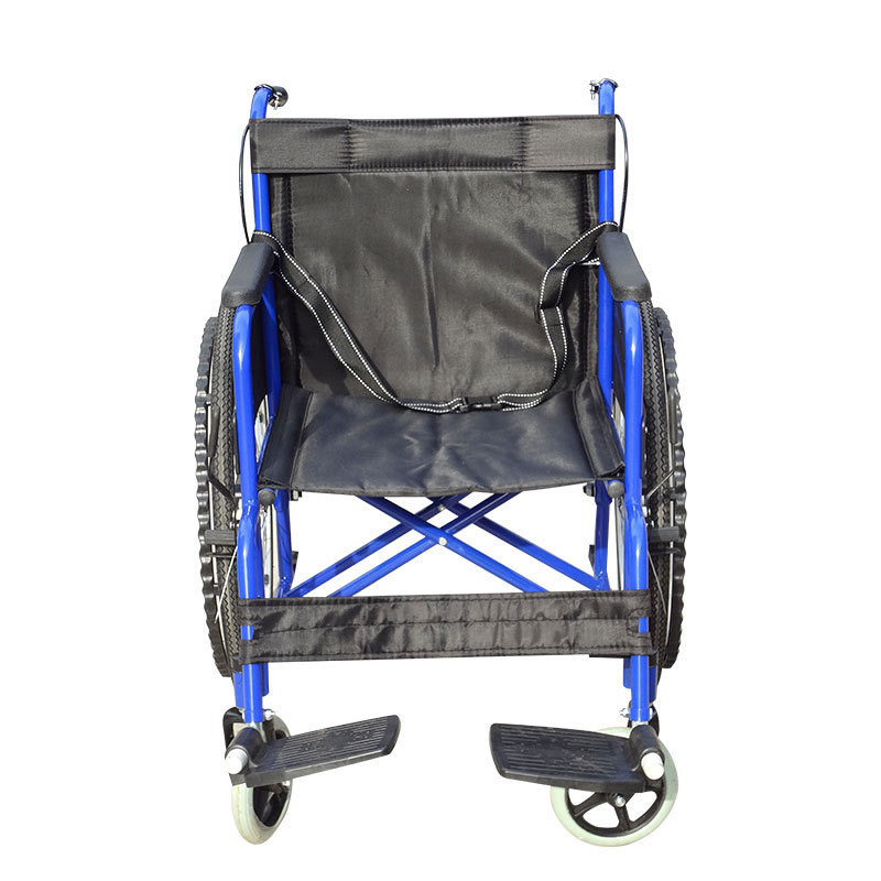 Disabled portable foldable Stainless steel travel manual wheelchair