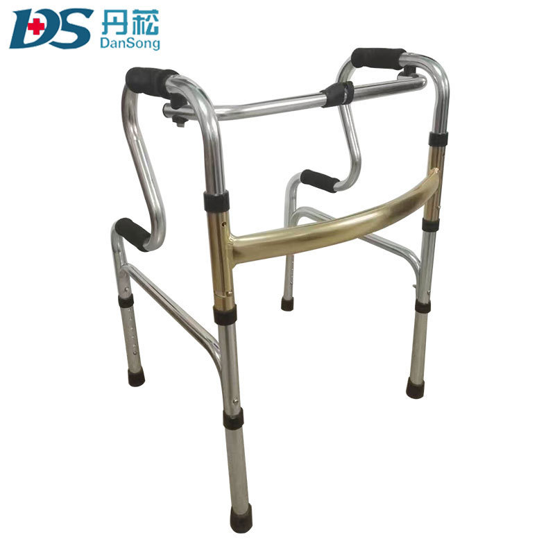 Foldable Adult Physical Therapy elder standing walker with castors