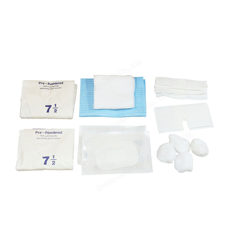 Sterile Single Use Dressing Change Packs Disposable Wound Care Dressing Set