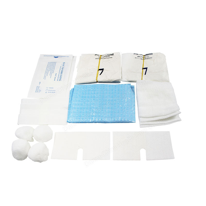 Sterile Single Use Dressing Change Packs Disposable Wound Care Dressing Set