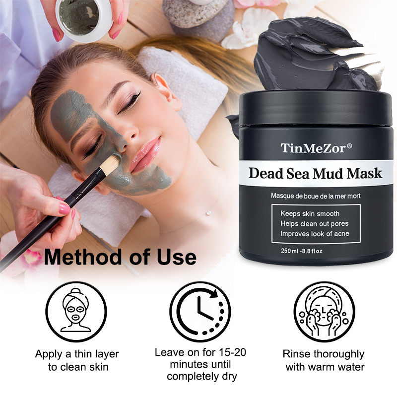 Wholesalers Skin Care Dead Sea Mud Cleaning For Face And Body Acne Treatmeant Moisturizing Facial Mask Mud Clay Mask