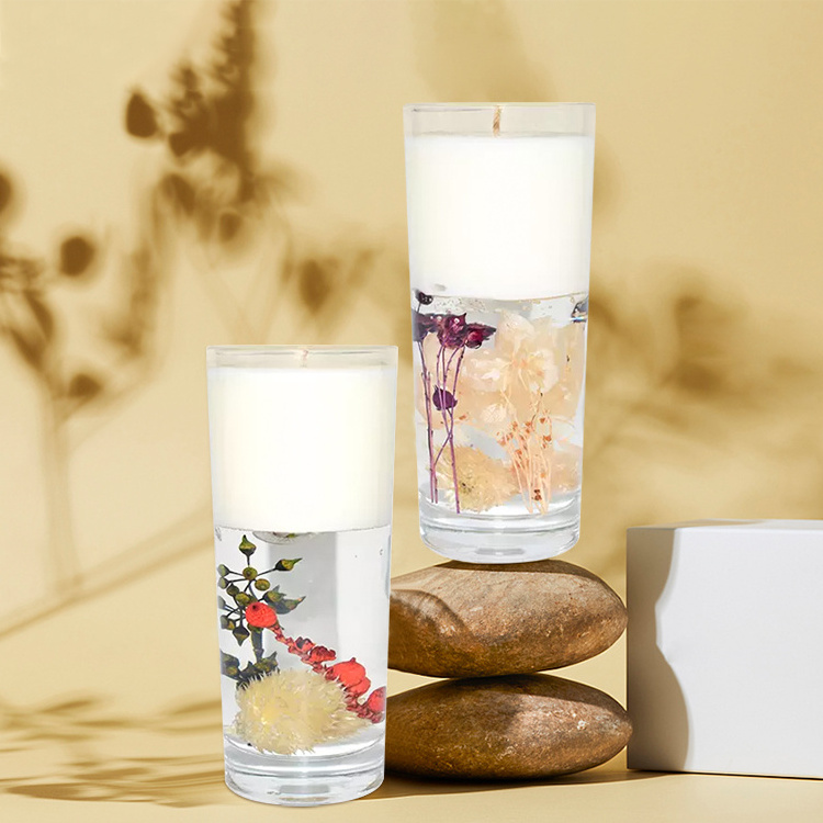 crystal  gel wax floral flower jelly wax scented candles