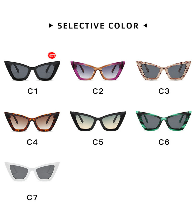 Bold Female Designer Special Unisex High Quality Women Sunglasses 2023 Ce Uv400 Vintage Cool Cat Eye Sunglasses For Women